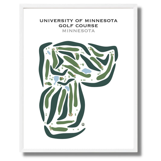 University of Minnesota Golf Course, Minnesota - Printed Golf Courses