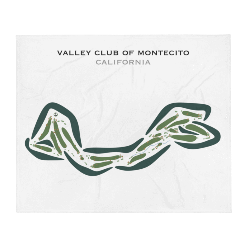 Valley Club of Montecito, California - Printed Golf Courses