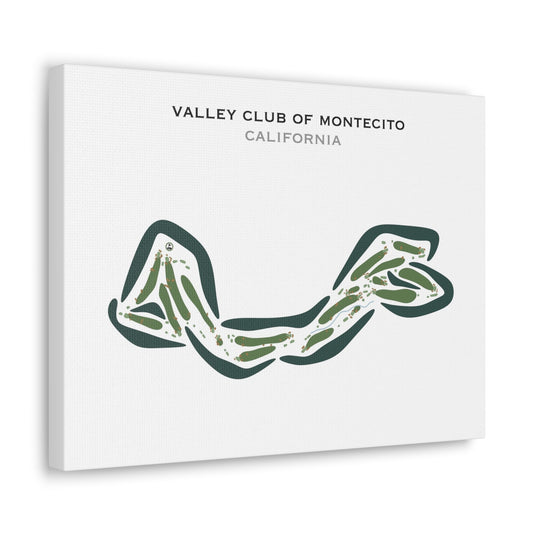 Valley Club of Montecito, California - Printed Golf Courses