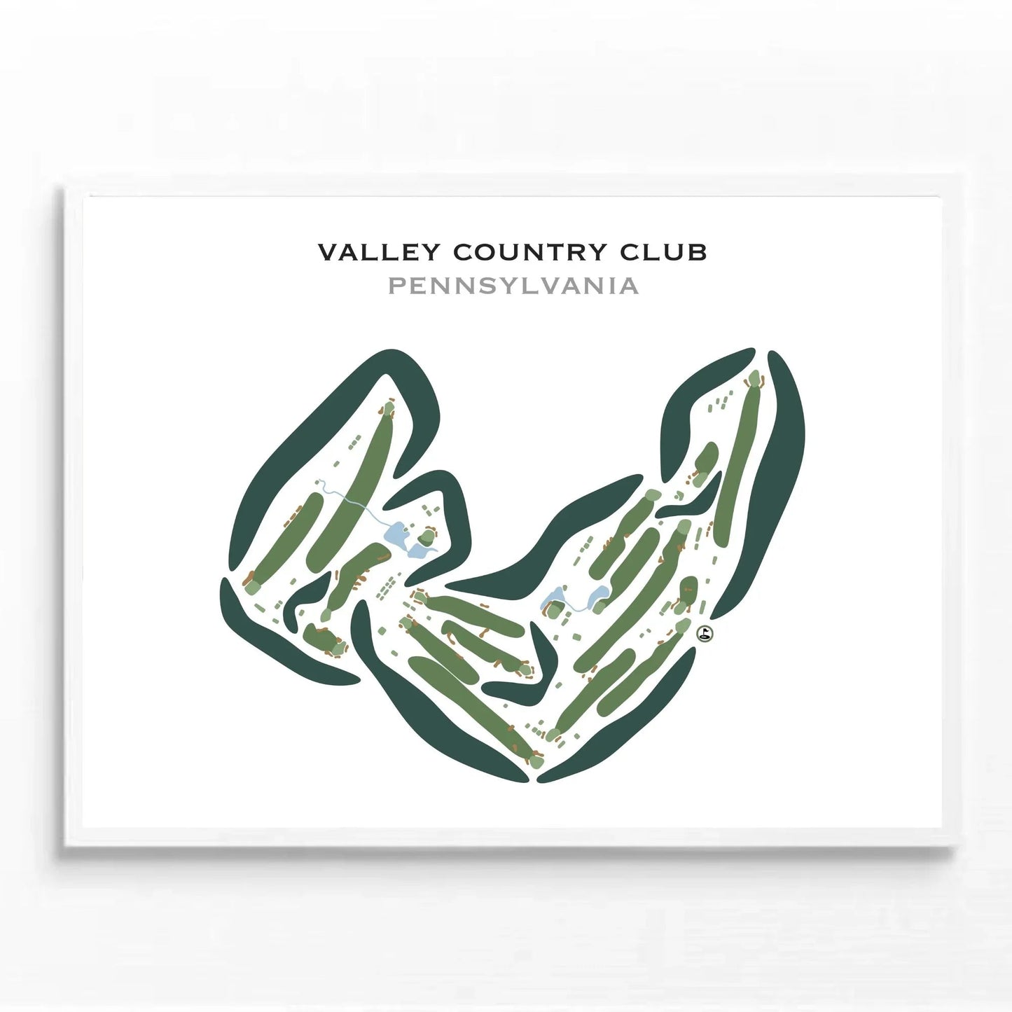 Valley Country Club, Pennsylvania - Printed Golf Courses