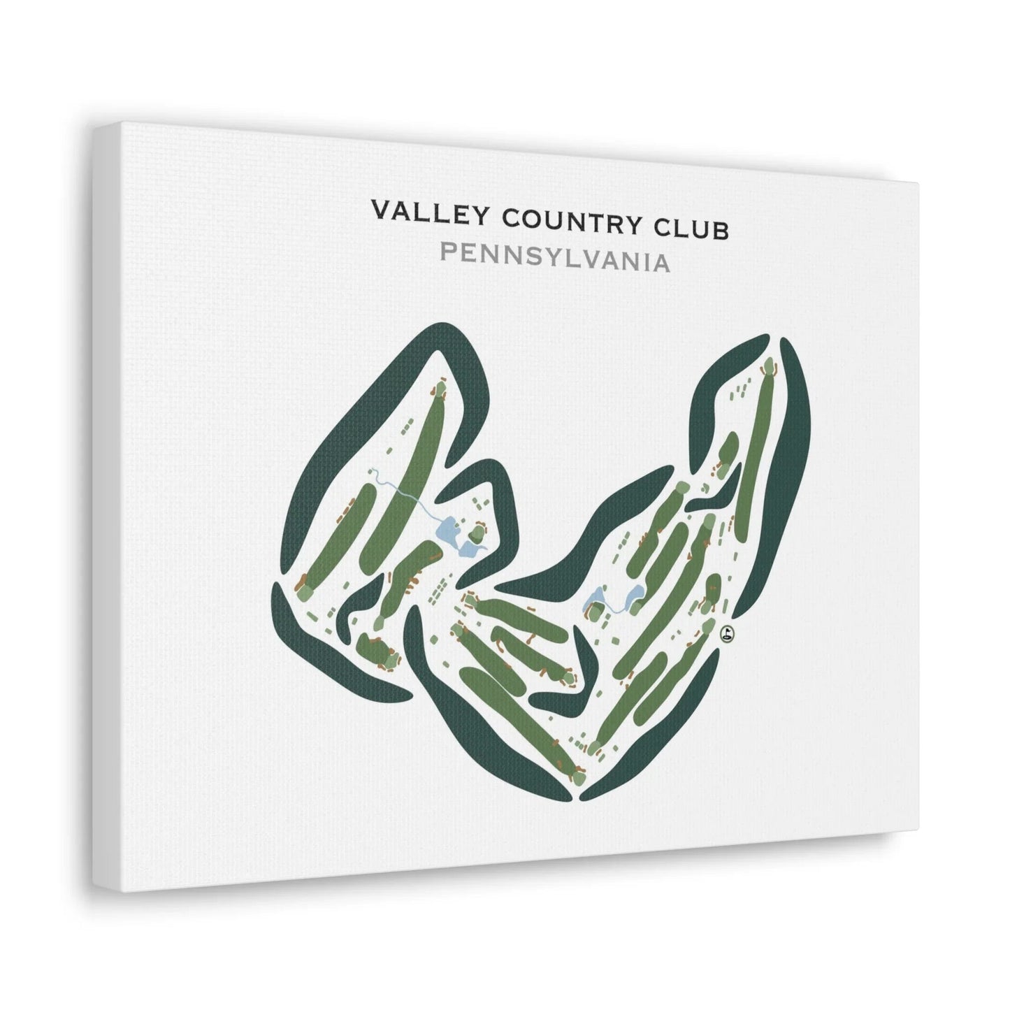 Valley Country Club, Pennsylvania - Printed Golf Courses