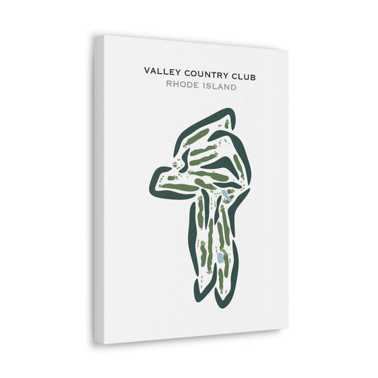 Valley Country Club, Rhode Island - Printed Golf Courses