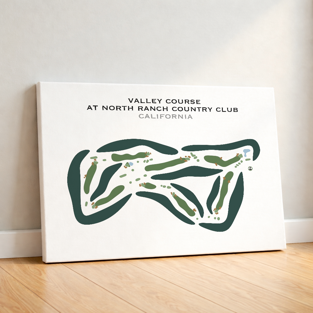 Valley Course at North Ranch Country Club, California - Printed Golf Courses