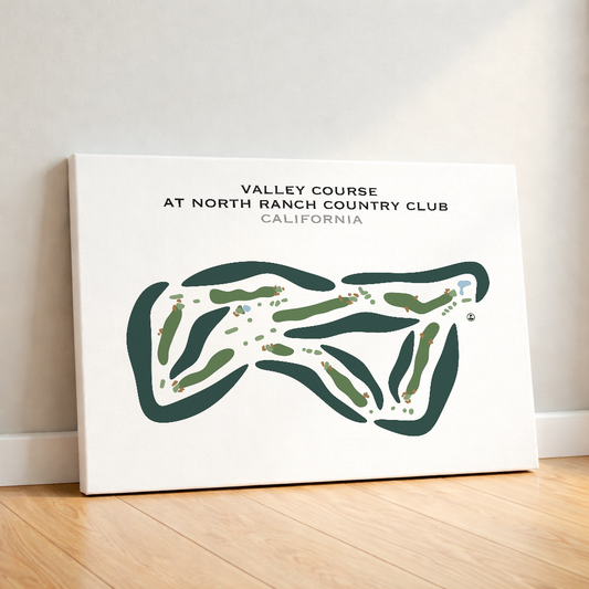 Valley Course at North Ranch Country Club, California - Printed Golf Courses
