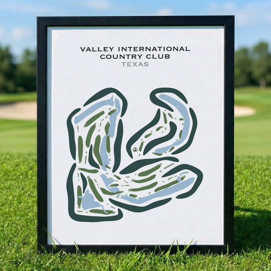 Valley International Country Club, Texas - Printed Golf Courses
