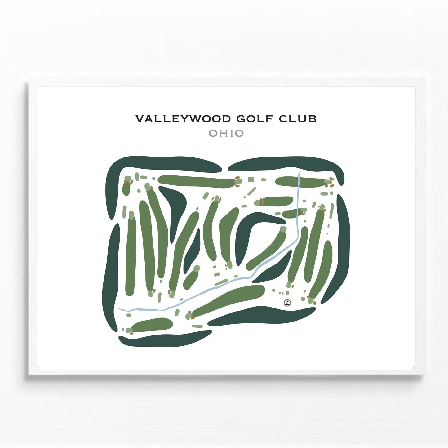 Valleywood Golf Club, Ohio - Printed Golf Courses