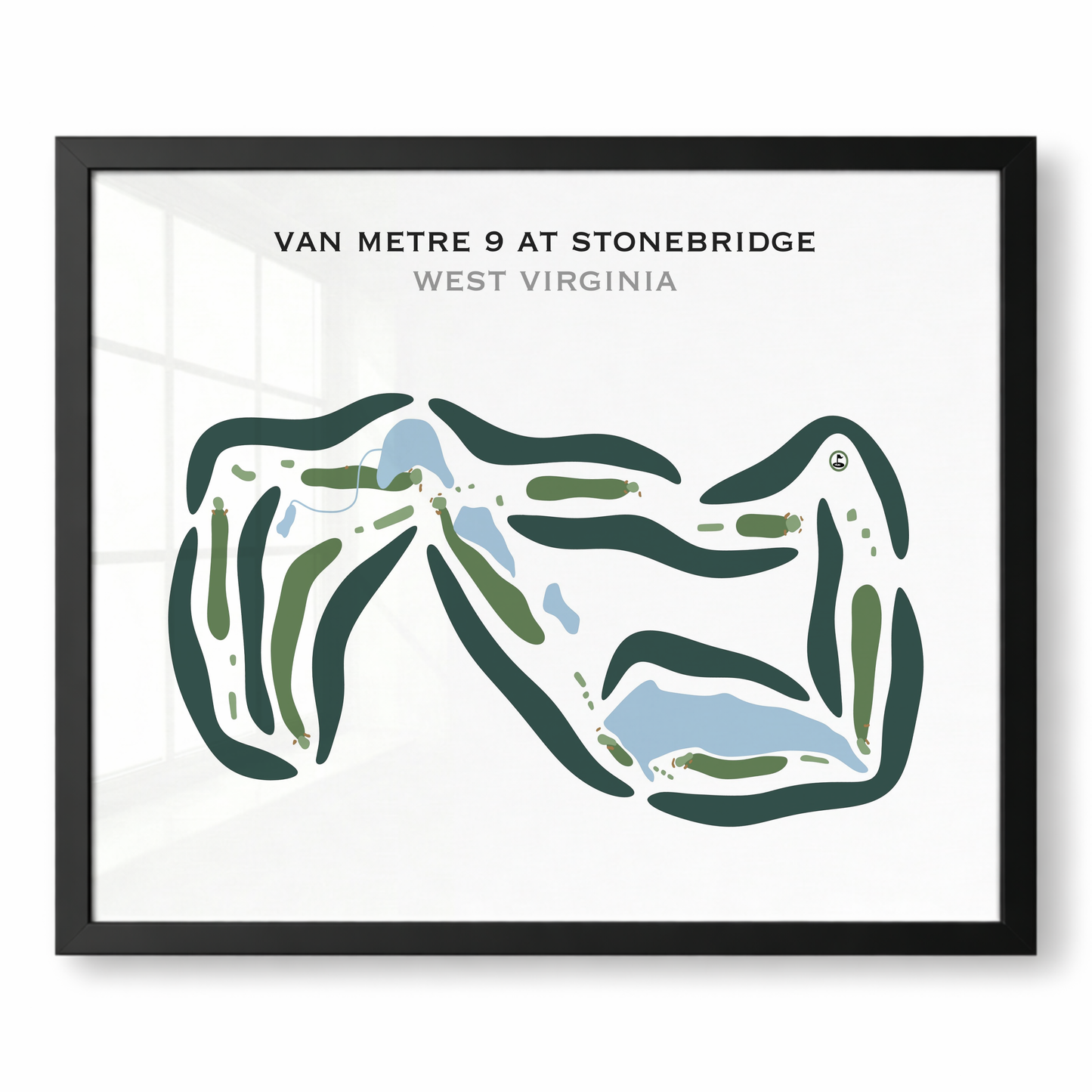 VanMetre 9 at Stonebridge, West Virginia - Printed Golf Courses