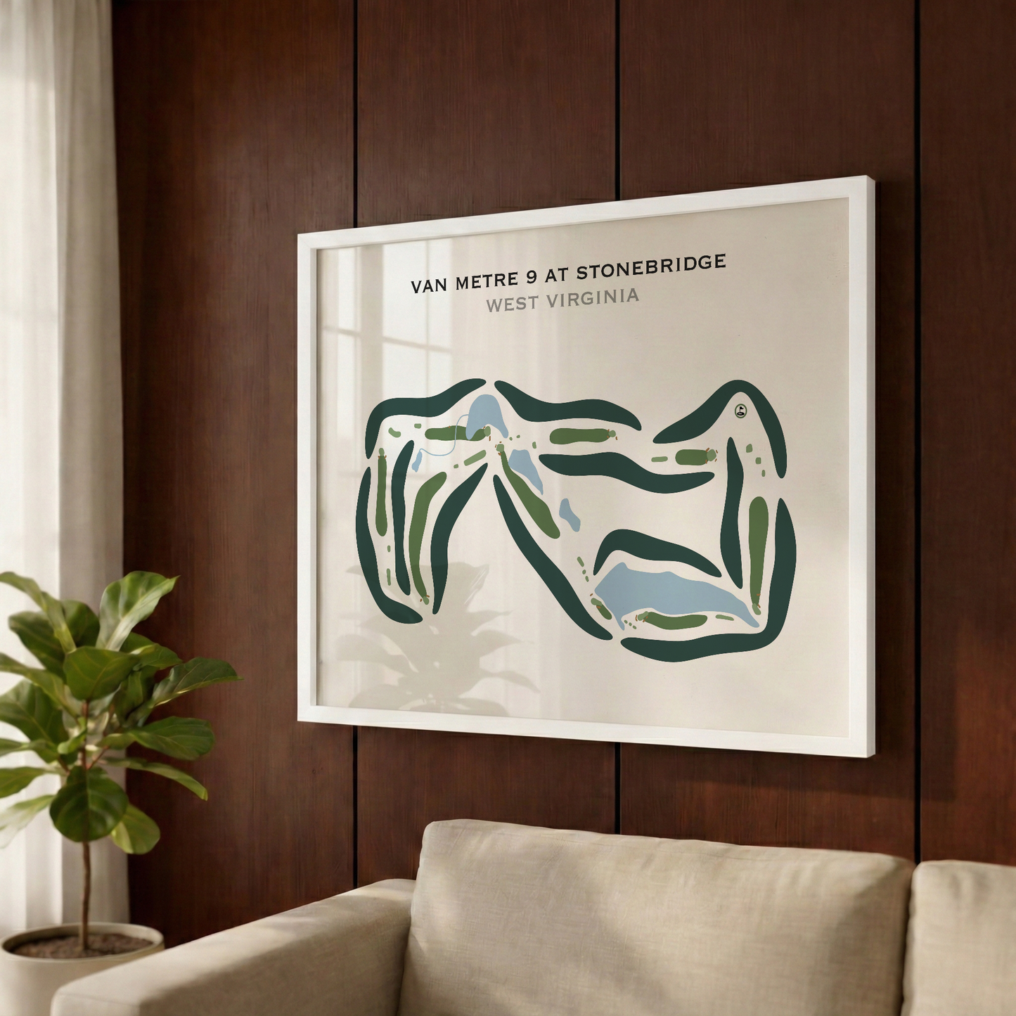 VanMetre 9 at Stonebridge, West Virginia - Printed Golf Courses