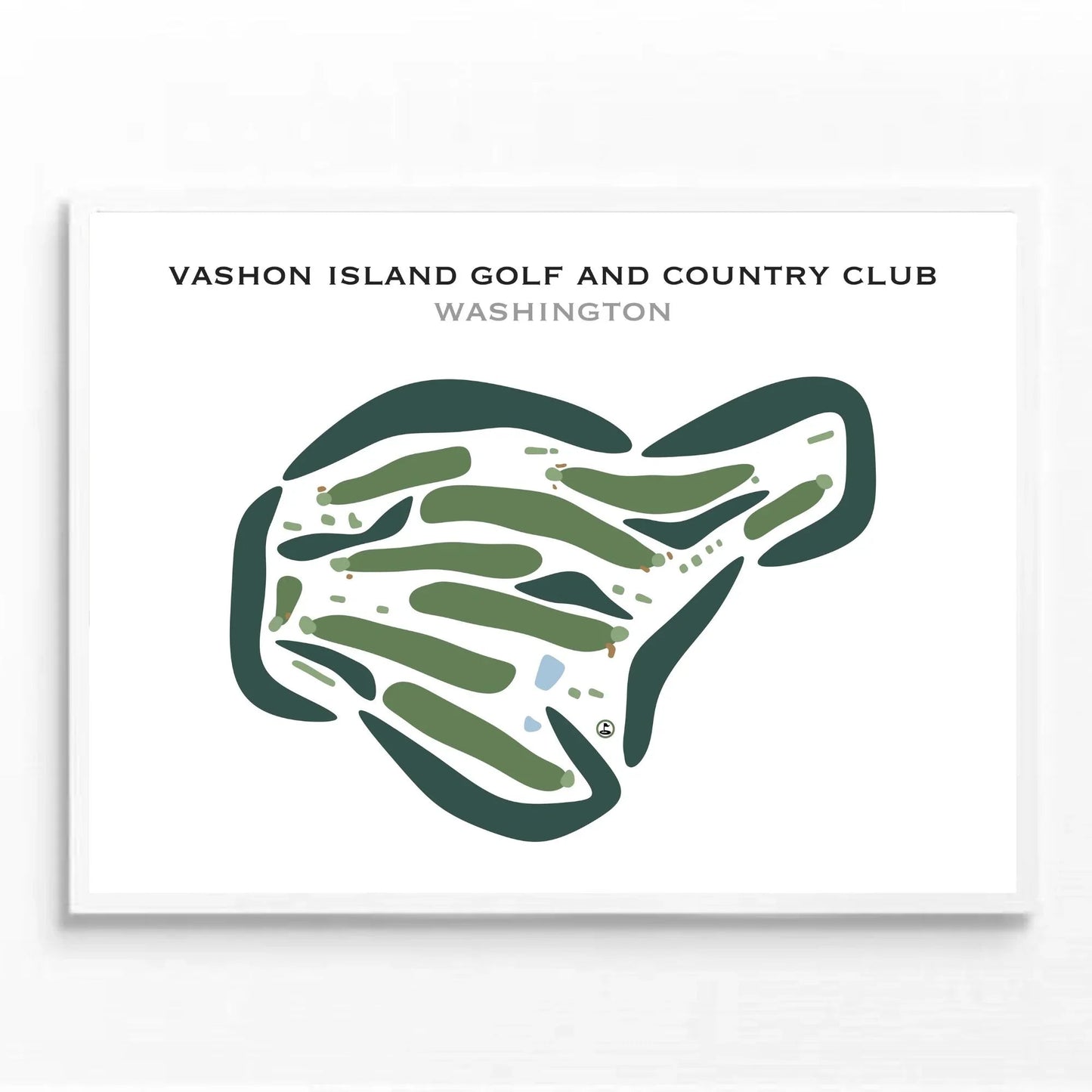 Vashon Island Golf & Country Club, Washington - Printed Golf Courses