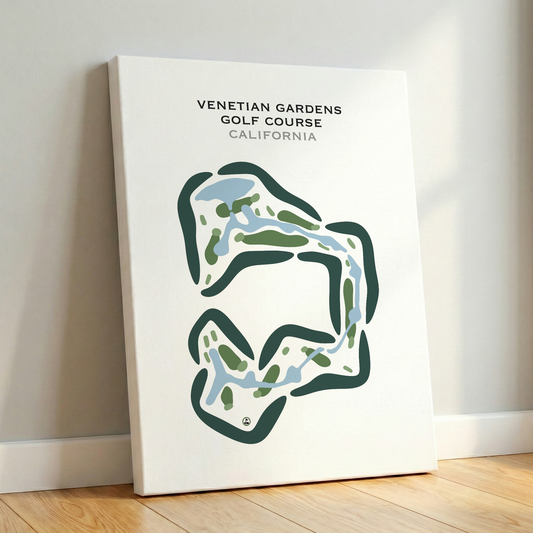 Venetian Gardens Golf Course, California - Printed Golf Courses