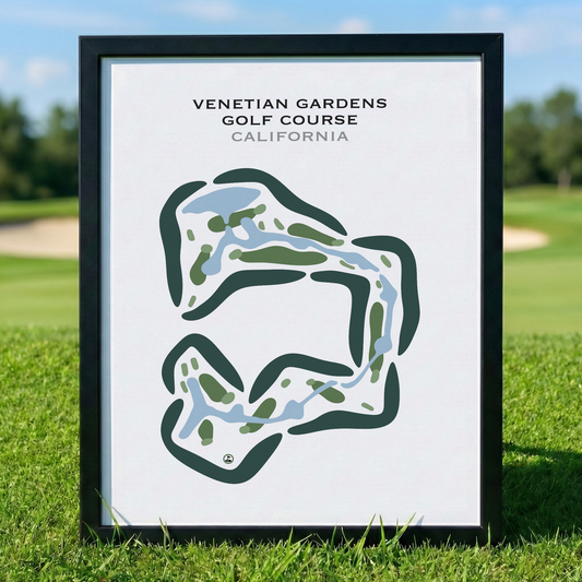 Venetian Gardens Golf Course, California - Printed Golf Courses
