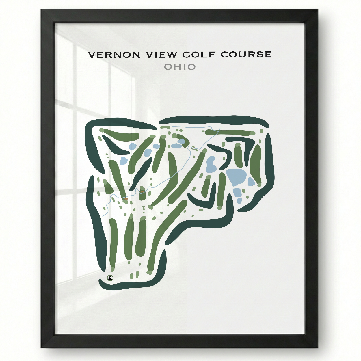 Vernon View Golf Course, Ohio - Printed Golf Courses