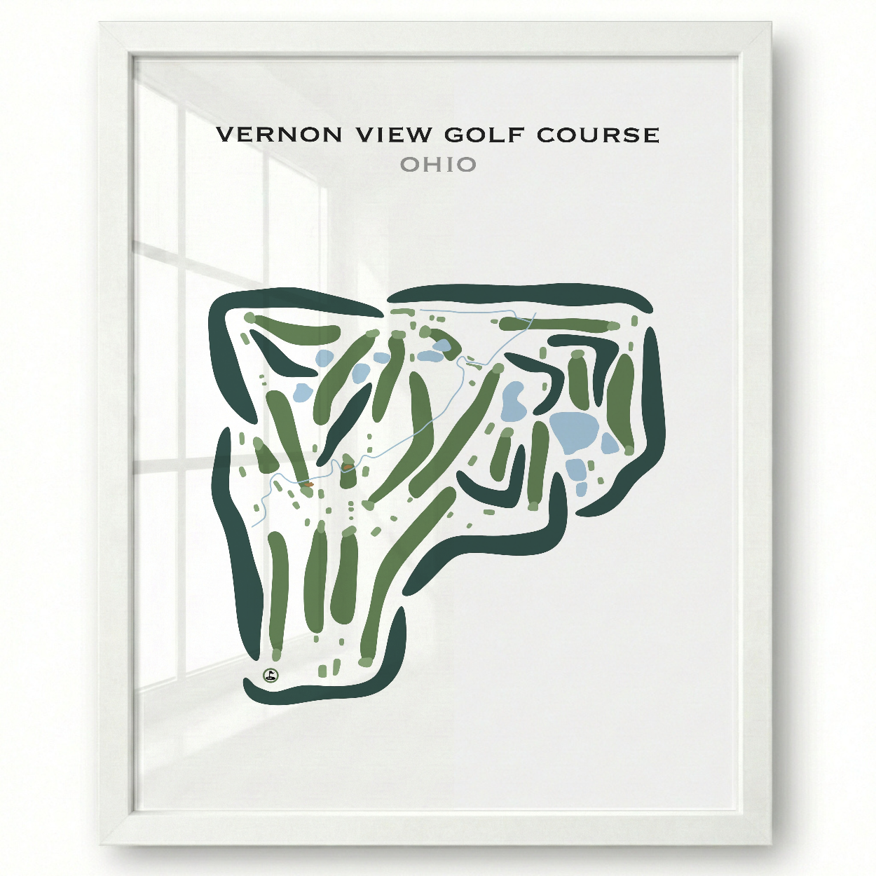 Vernon View Golf Course, Ohio - Printed Golf Courses