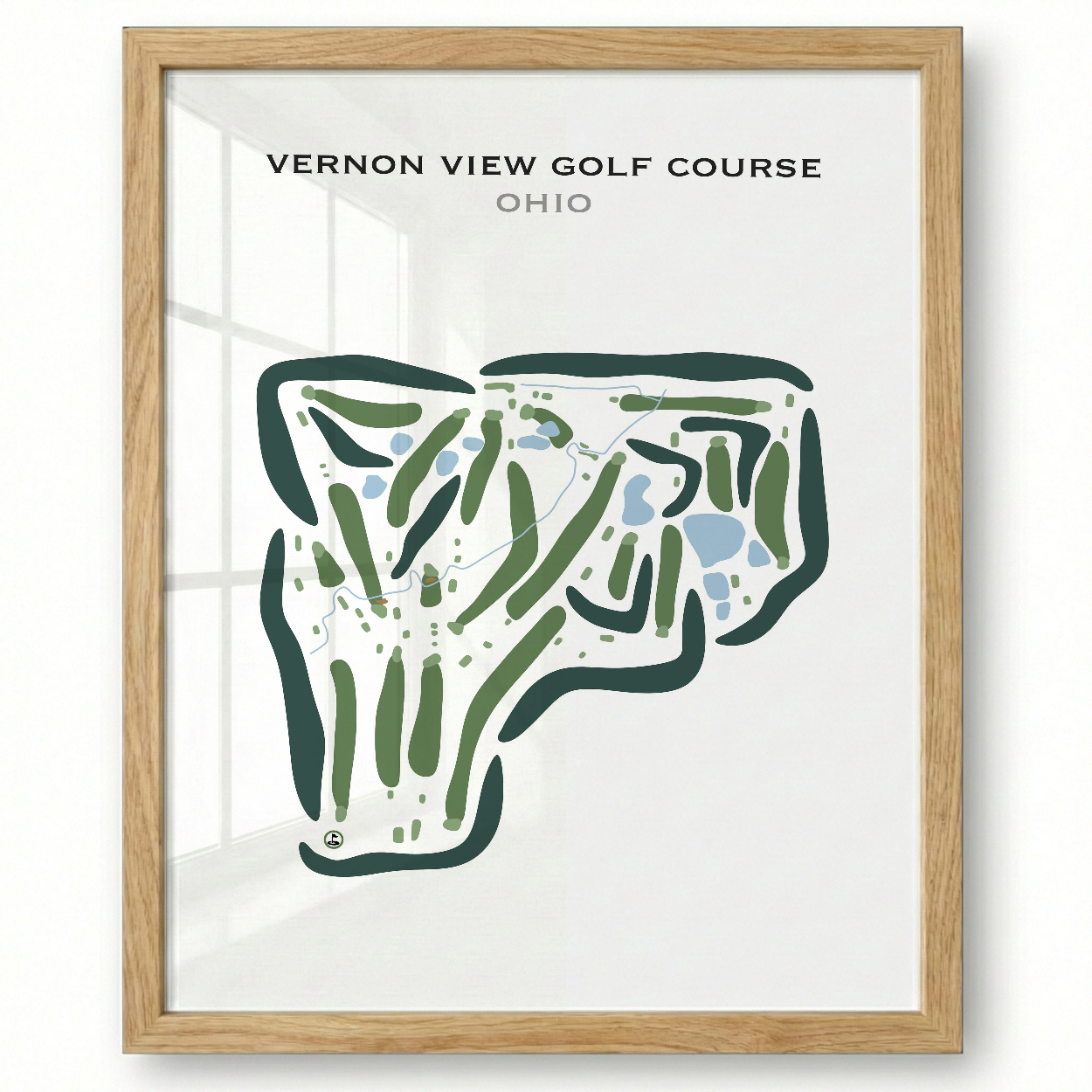 Vernon View Golf Course, Ohio - Printed Golf Courses