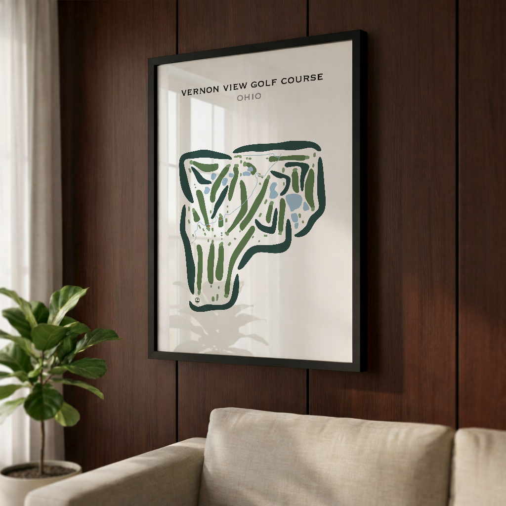 Vernon View Golf Course, Ohio - Printed Golf Courses