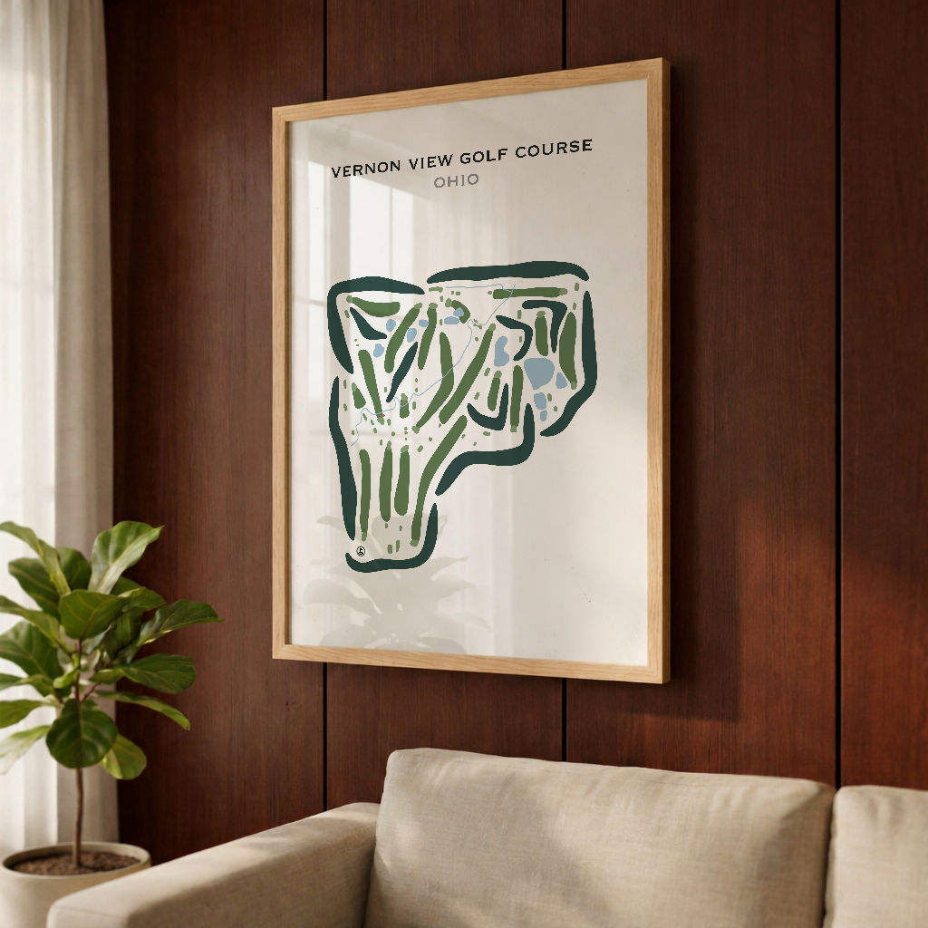 Vernon View Golf Course, Ohio - Printed Golf Courses