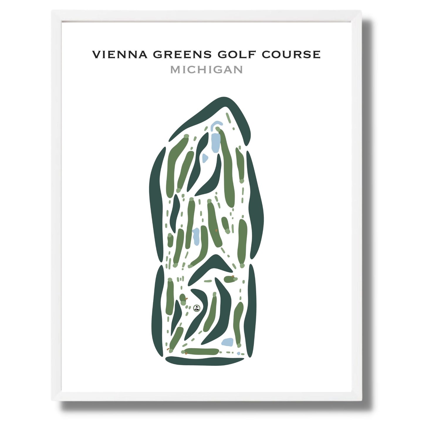 Vienna Greens Golf Course, Michigan - Printed Golf Courses