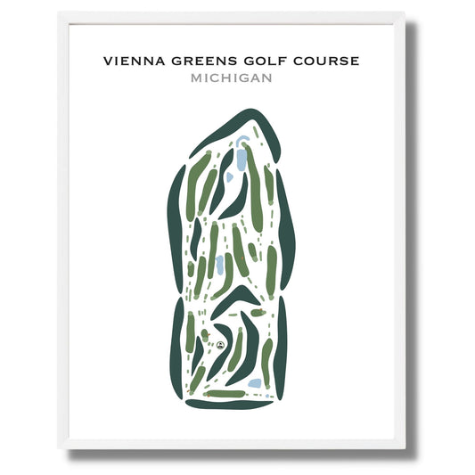 Vienna Greens Golf Course, Michigan - Printed Golf Courses