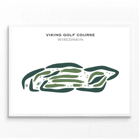 Viking Golf Course, Wisconsin - Printed Golf Courses