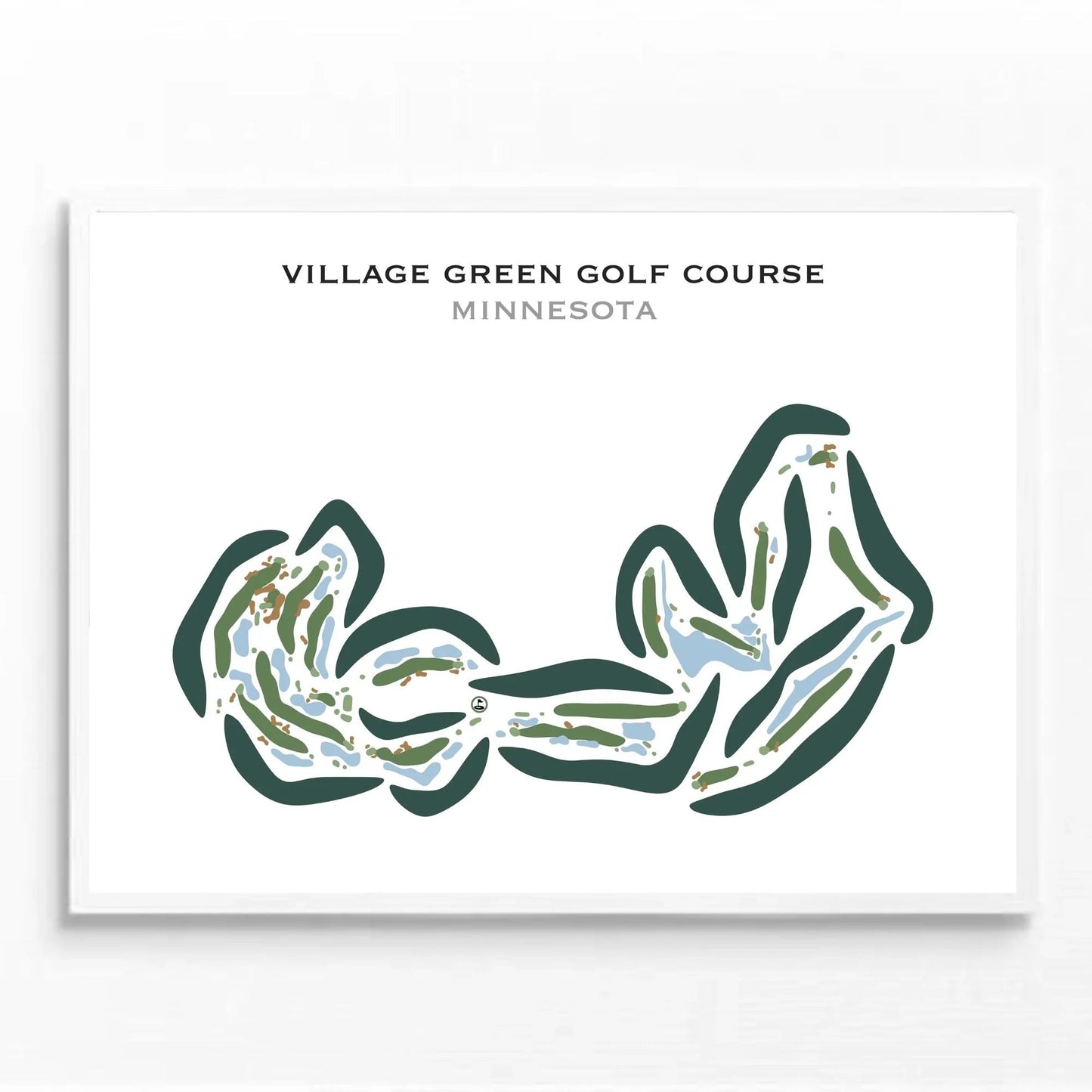 Village Green Golf Course, Minnesota (Landscape) - Printed Golf Courses