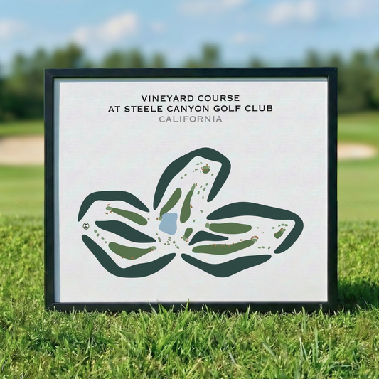 Vineyard Course at Steele Canyon Golf Club, California - Printed Golf Courses