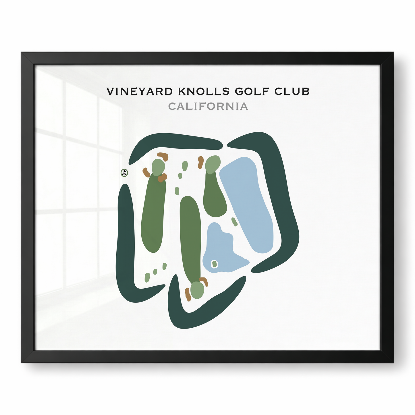 Vineyard Knolls Golf Club, California - Printed Golf Courses