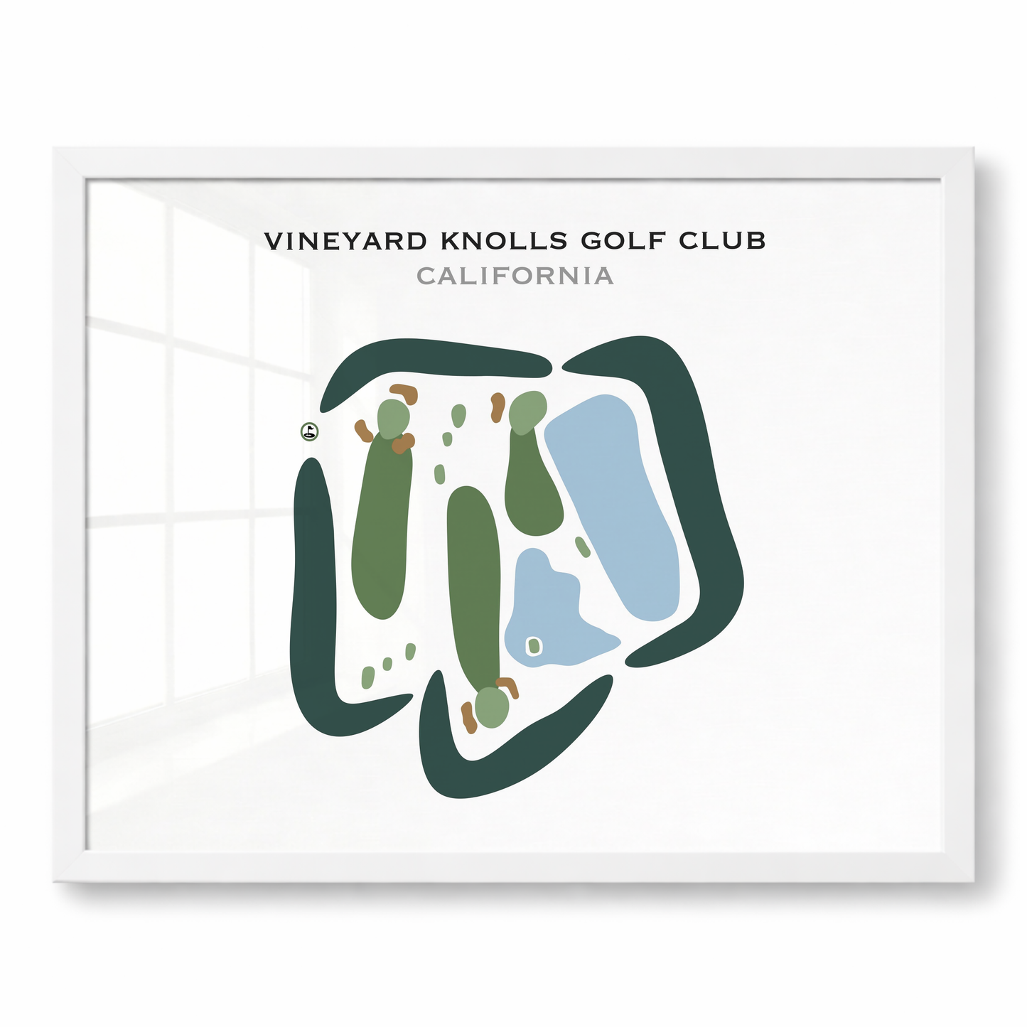 Vineyard Knolls Golf Club, California - Printed Golf Courses