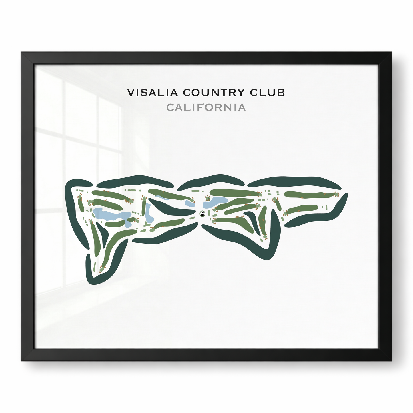 Visalia Country Club, California - Printed Golf Courses