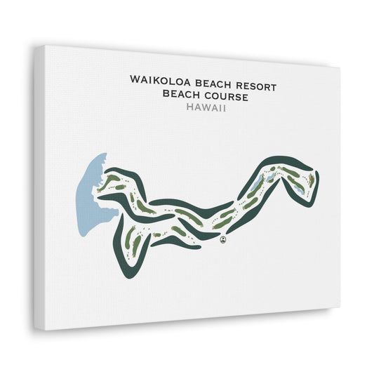 Waikoloa Beach Resort - Beach Course, Hawaii - Printed Golf Courses