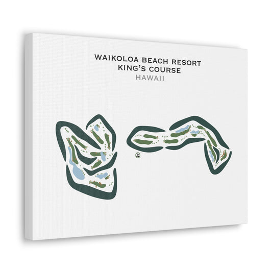 Waikoloa Beach Resort - King's Course, Hawaii - Printed Golf Courses