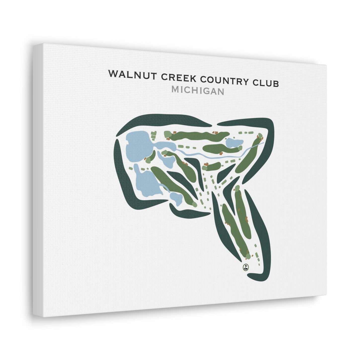 Walnut Creek Country Club, North Course, Michigan - Printed Golf Courses