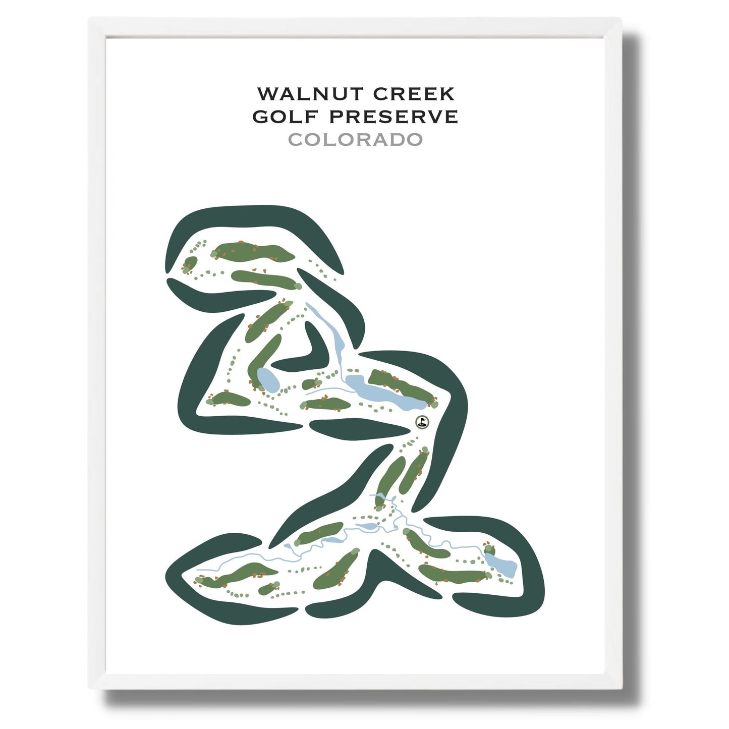 Walnut Creek Golf Preserve, Colorado - Printed Golf Courses