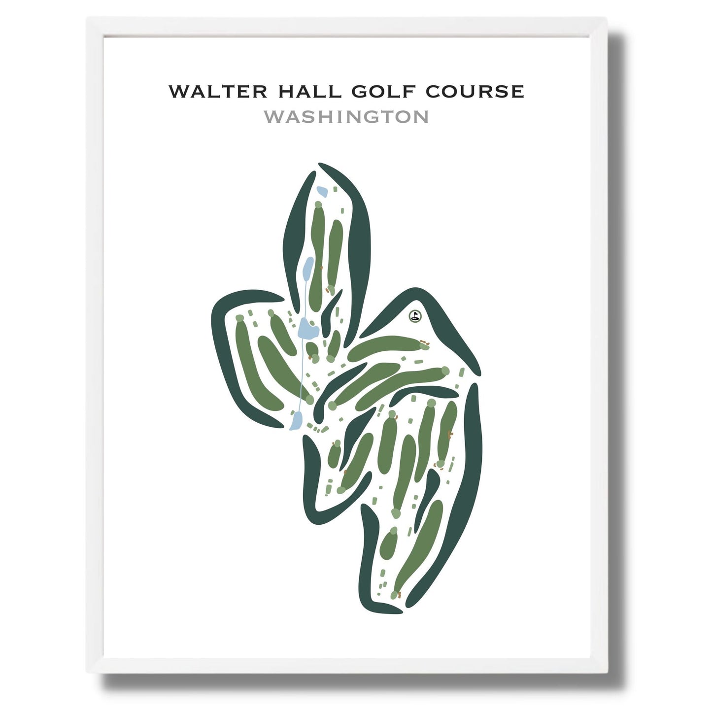 Walter Hall Golf Course, Washington - Printed Golf Courses
