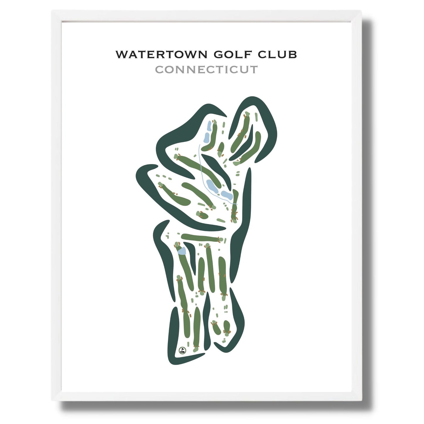 Watertown Golf Club, Connecticut - Printed Golf Courses