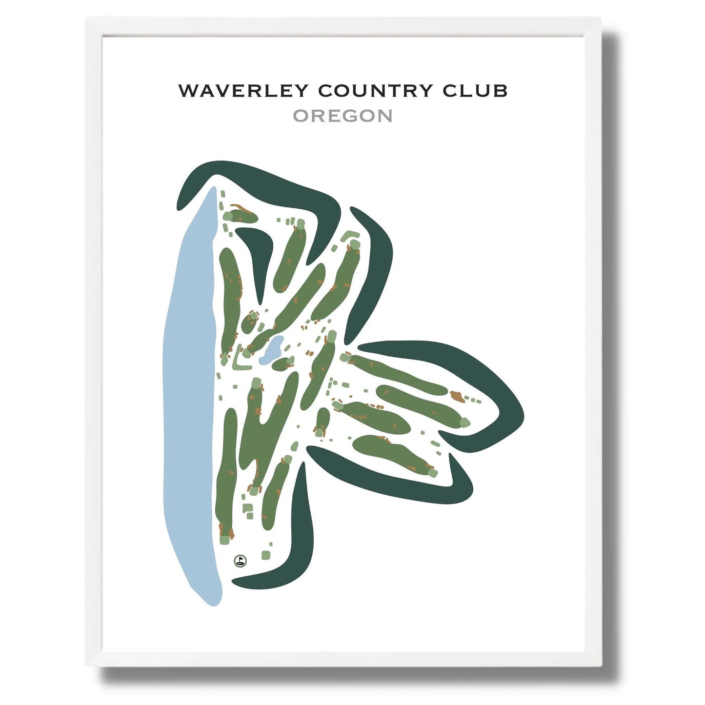 Waverley Country Club, Oregon - Printed Golf Courses
