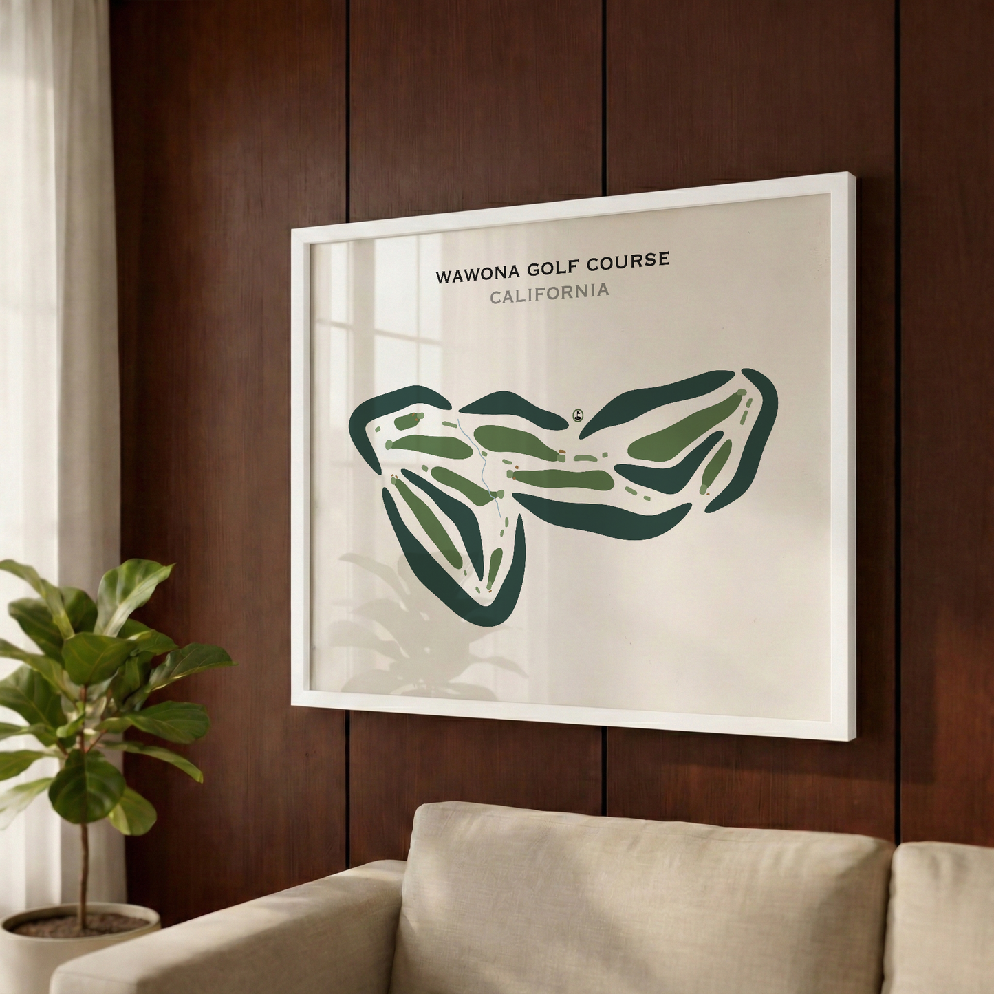 Wawona Golf Course, California - Printed Golf Courses