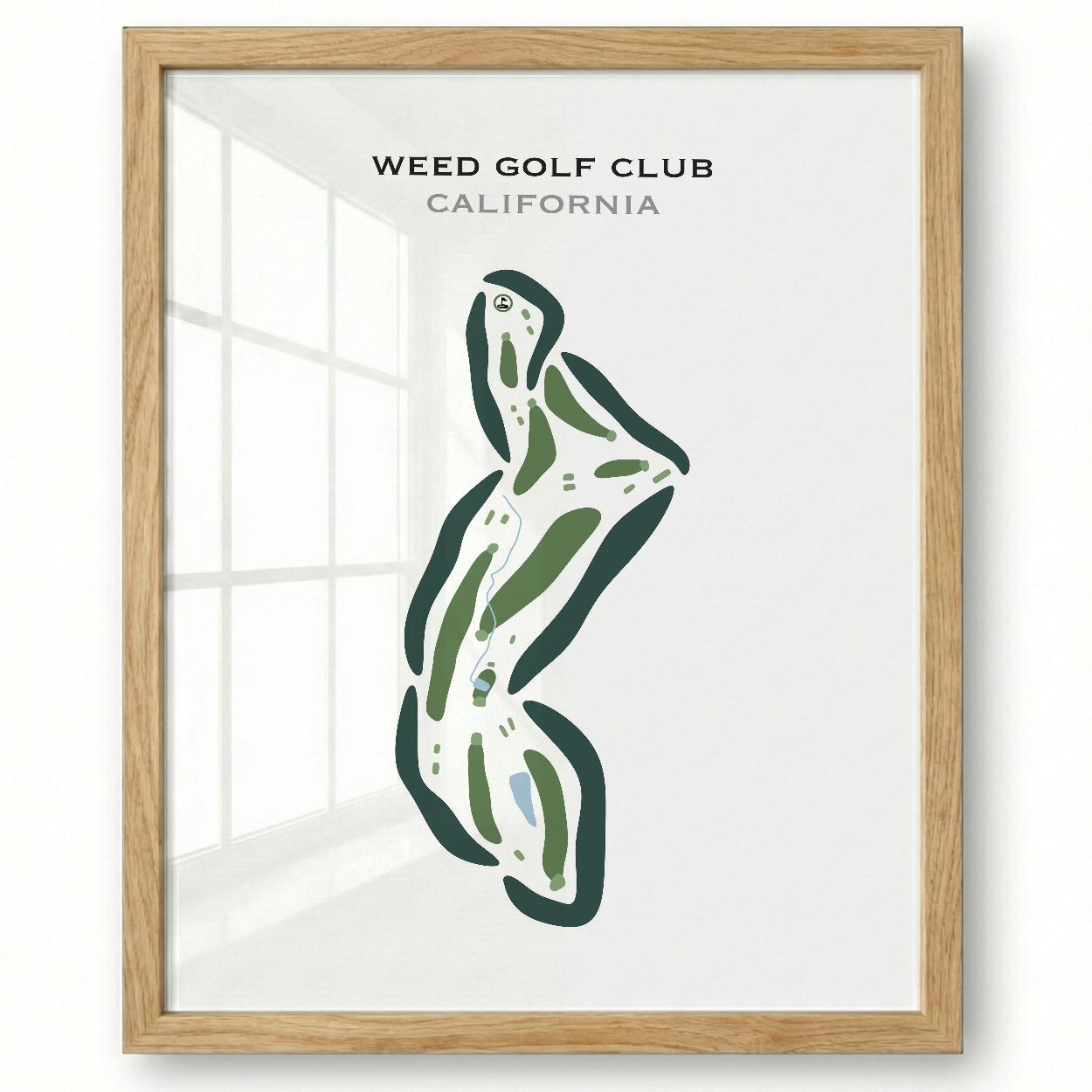Weed Golf Club, California - Printed Golf Courses
