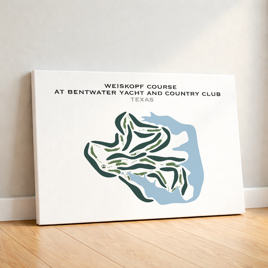 Weiskopf Course at Bentwater Yacht and Country Club, Texas - Printed Golf Courses