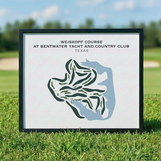 Weiskopf Course at Bentwater Yacht and Country Club, Texas - Printed Golf Courses