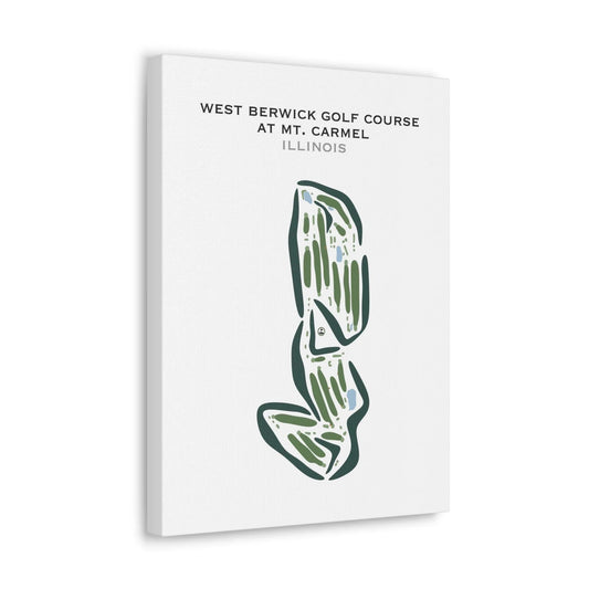 West Berwick Golf Course at Mt. Carmel, Illinois - Printed Golf Courses