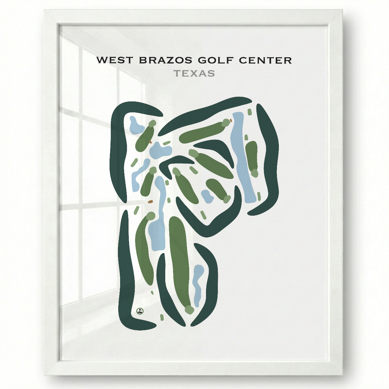 West Brazos Golf Center, Texas - Printed Golf Courses