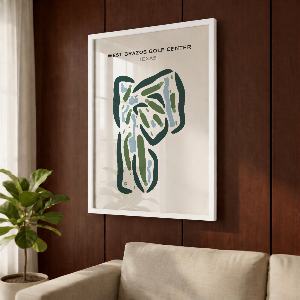 West Brazos Golf Center, Texas - Printed Golf Courses