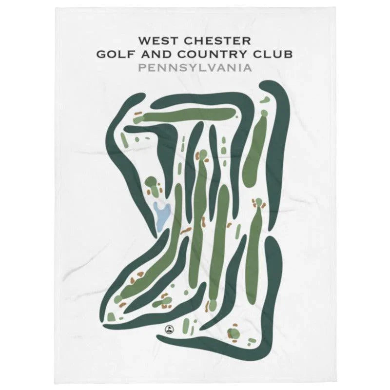 West Chester Golf & Country Club, Pennsylvania - Printed Golf Course
