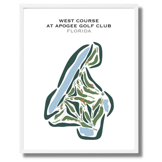 West Course at Apogee Golf Club, Florida - Printed Golf Courses