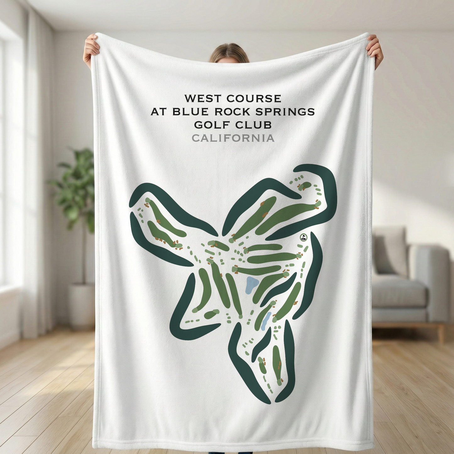 West Course at Blue Rock Springs Golf Course, California - Printed Golf Courses