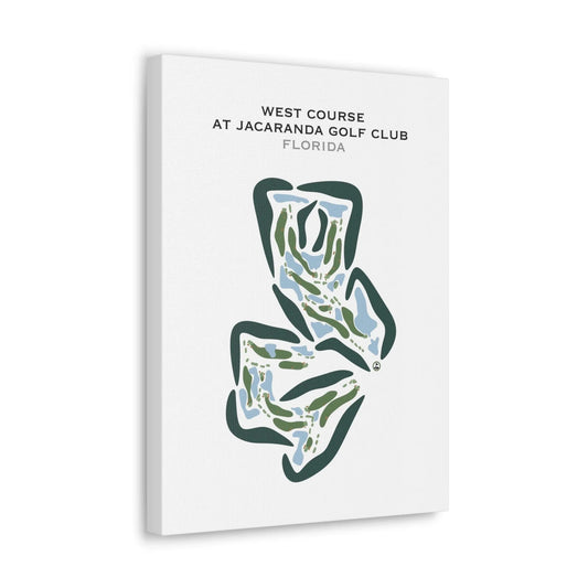 West Course at Jacaranda Golf Club, Florida - Printed Golf Courses
