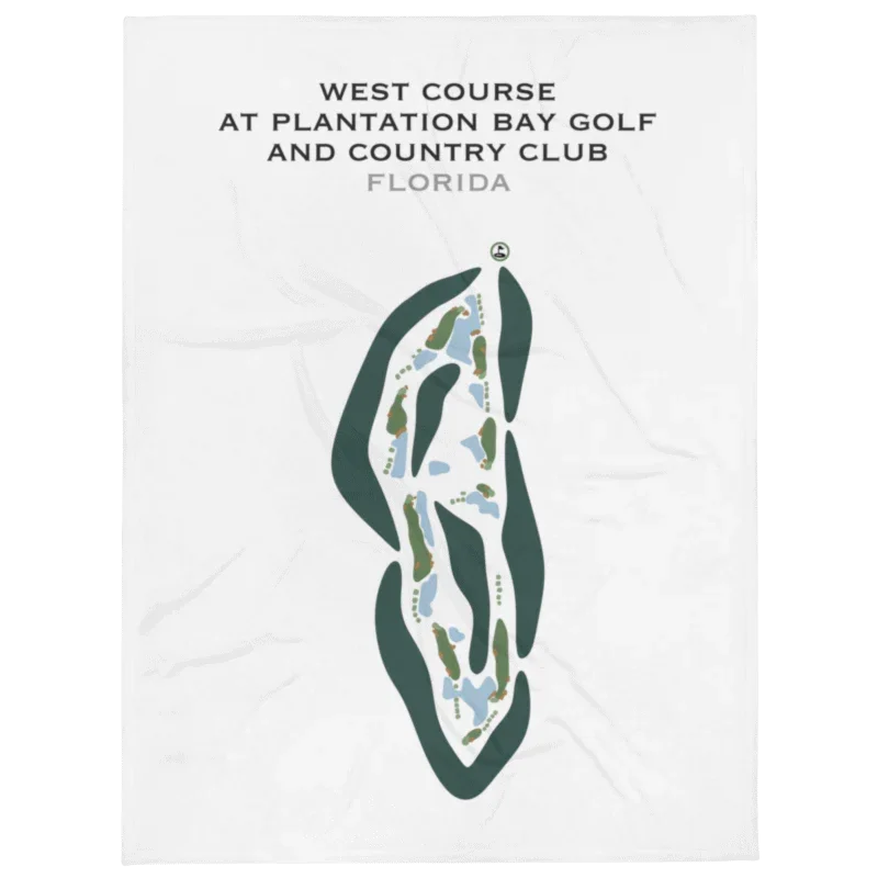 West Course at Plantation Bay Golf & Country Club, Florida - Printed Golf Courses