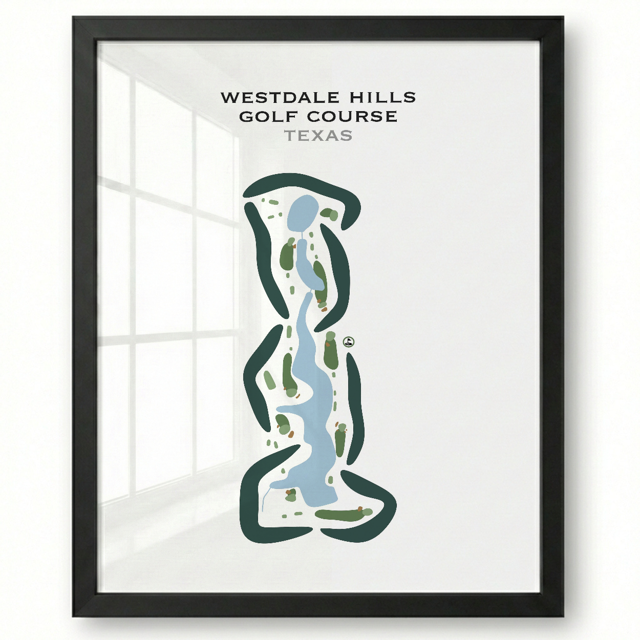 Westdale Hills Golf Course, Texas - Printed Golf Courses