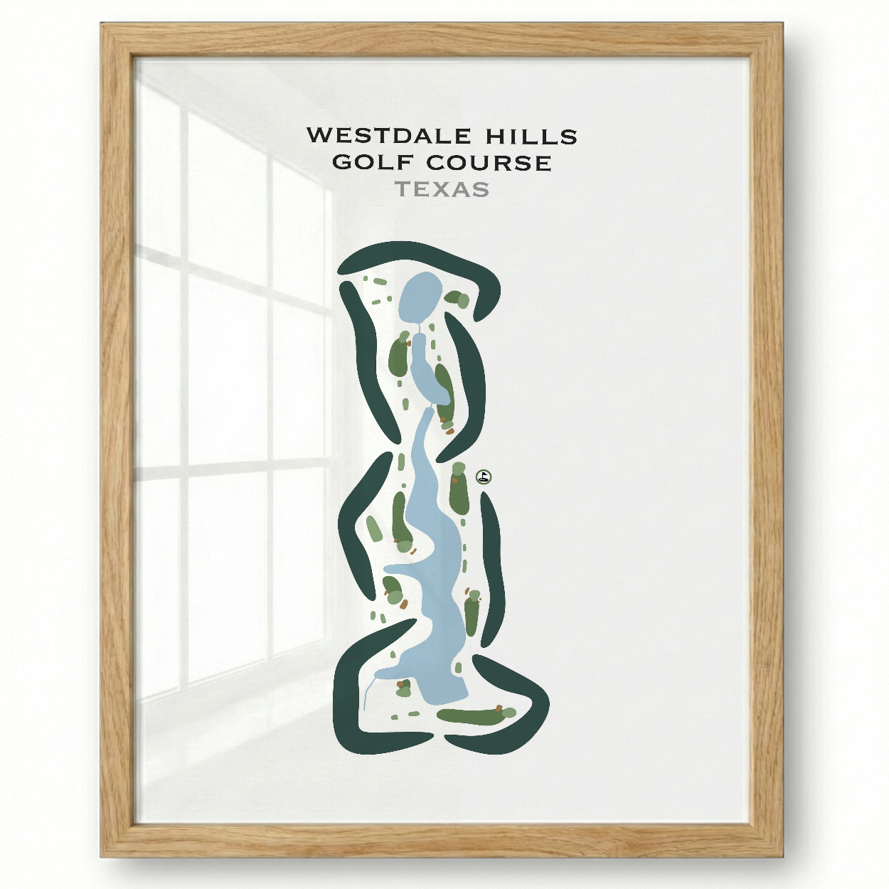 Westdale Hills Golf Course, Texas - Printed Golf Courses