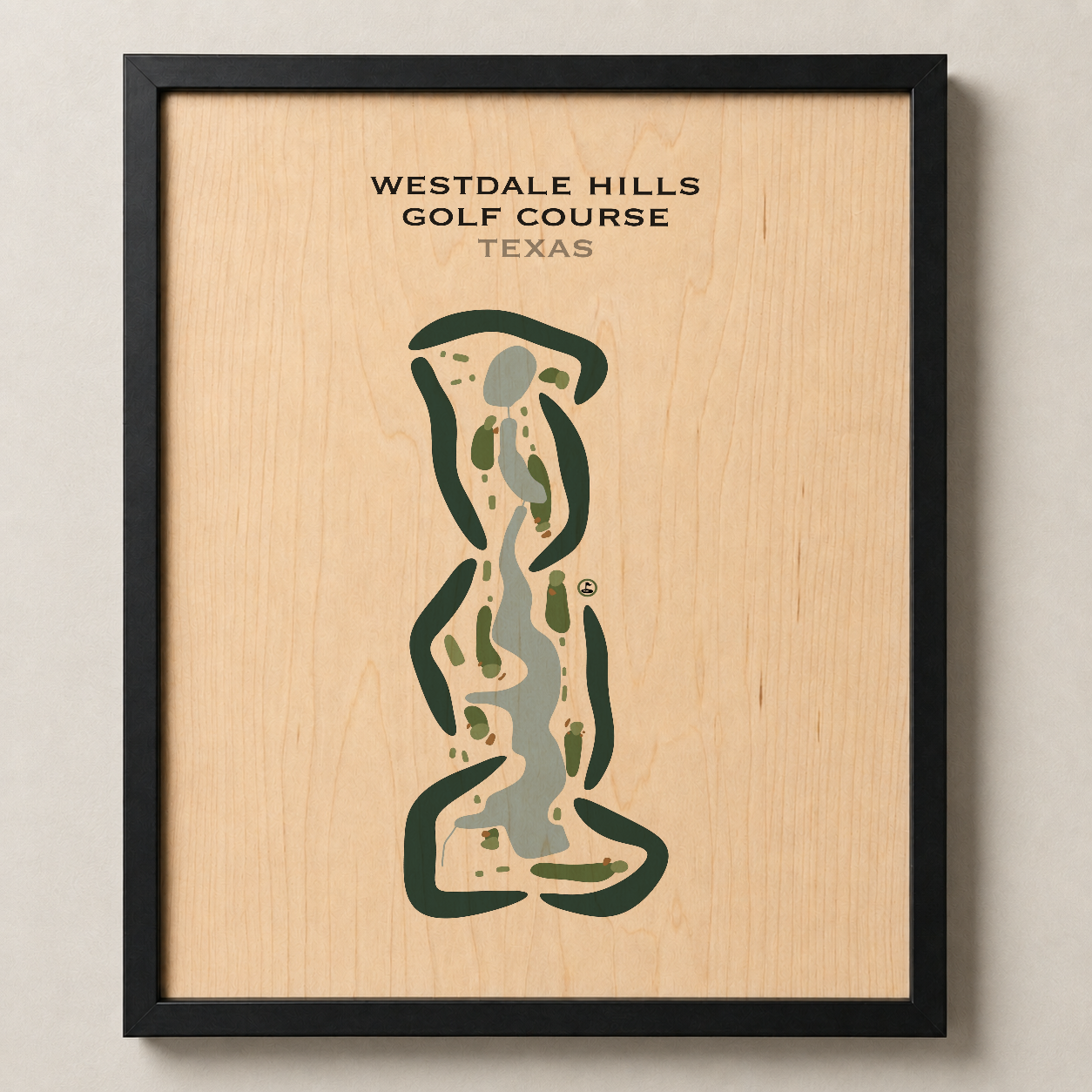 Westdale Hills Golf Course, Texas - Printed Golf Courses